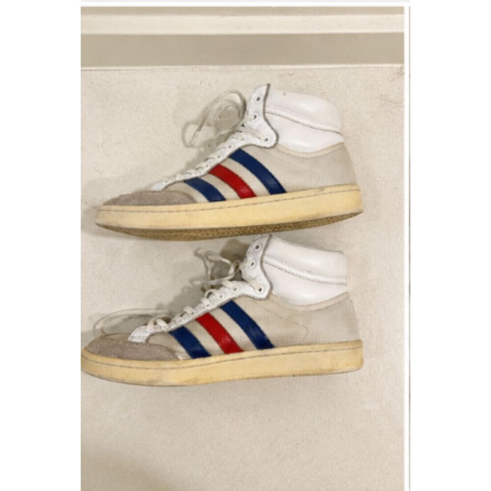 Adidas Americana Hi Vintage Sneakers Men's Size 9.5 White Red Blue